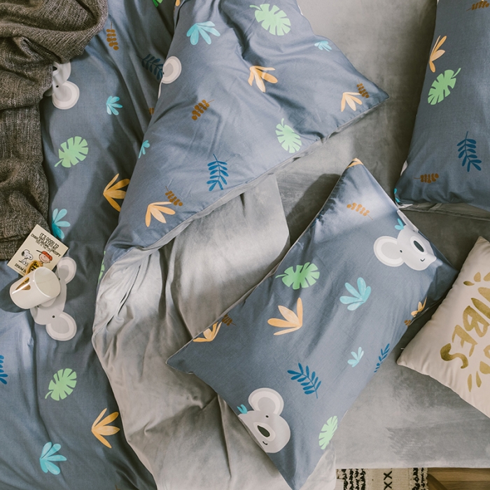 91家纺网 家纺一手货源 找家纺 昔可 2019新款13372棉加绒卡通系列四件套 可爱考拉