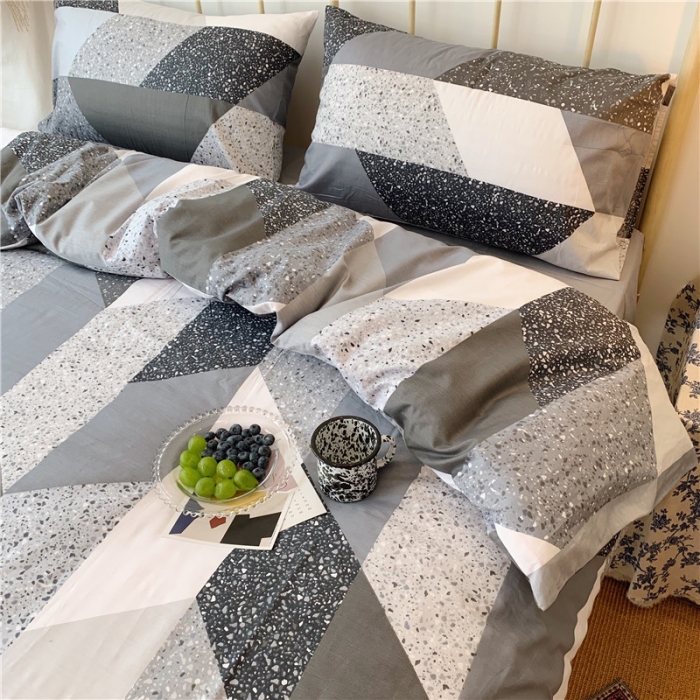 91家纺网 家纺一手货源 找家纺 昔可 2019新款13372全棉四件套 石英石