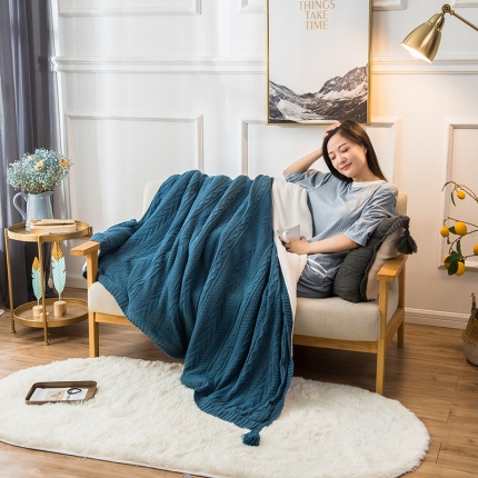 91家纺网 家纺一手货源 找家纺 （总）印季家纺 2021印季多彩高密针织羊羔绒毛毯