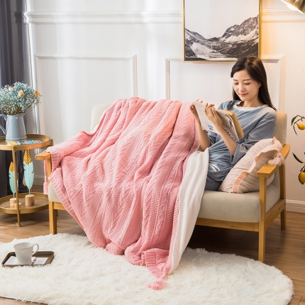 91家纺网 家纺一手货源 找家纺 （总）印季家纺 2021印季多彩高密针织羊羔绒毛毯