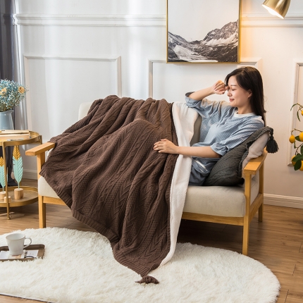 91家纺网 家纺一手货源 找家纺 （总）印季家纺 2021印季多彩高密针织羊羔绒毛毯