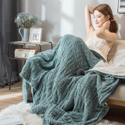 91家纺网 家纺一手货源 找家纺 （总）印季家纺 2021高密超柔雪尼尔羊羔绒毛毯