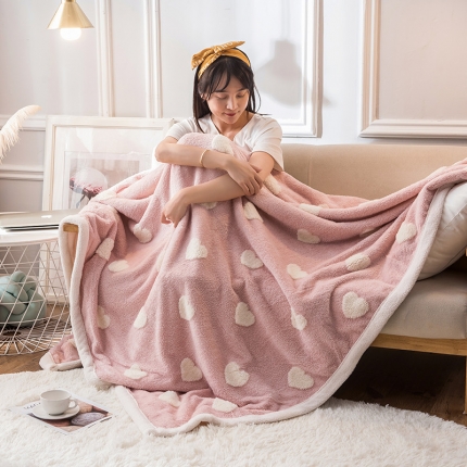 91家纺网 家纺一手货源 找家纺 （总）印季家纺 2021新款提花立体舒棉绒毛毯