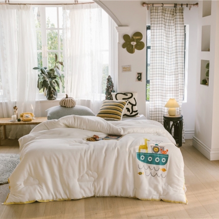 91家纺网 家纺一手货源 找家纺 （总）丽笙 2019儿童刺绣系列A类抗菌春秋被冬被风格3