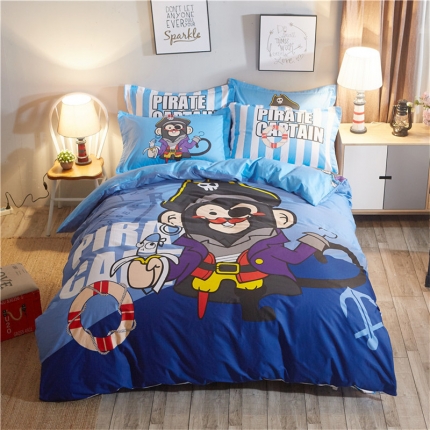 芃成家纺 40平网四件套 海盗船长