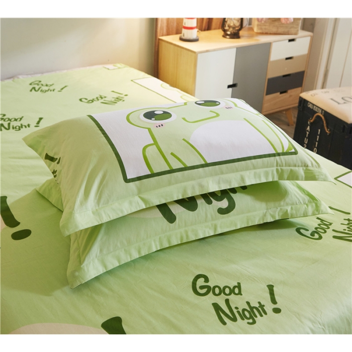 91家纺网 家纺一手货源 找家纺 芃成家纺 40平网四件套 青蛙王子