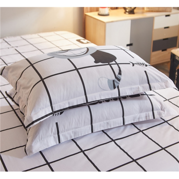 91家纺网 家纺一手货源 找家纺 芃成家纺 40平网四件套 淘气猫