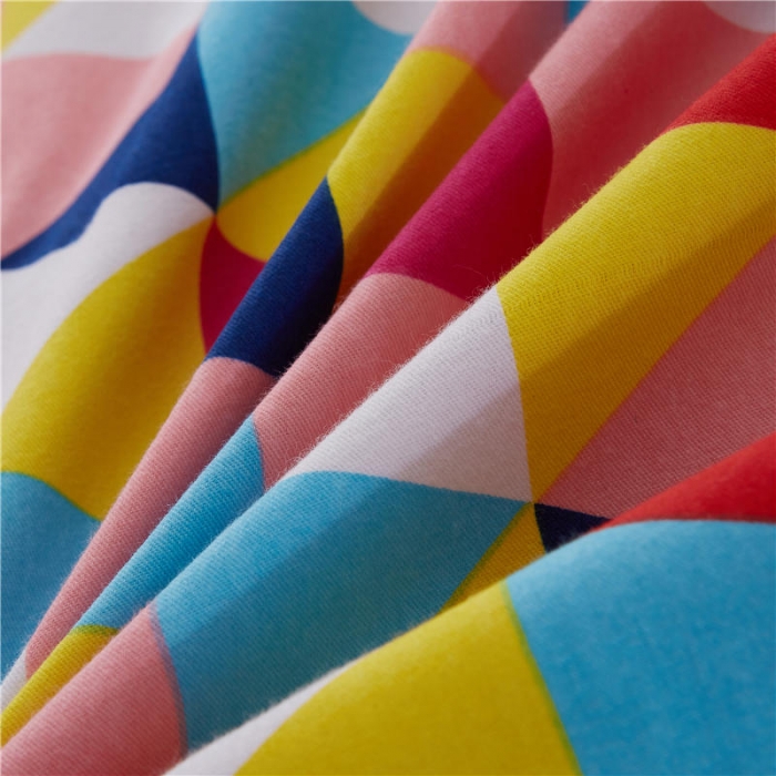 91家纺网 家纺一手货源 找家纺 芃成家纺 活性磨毛混搭四件套缤纷炫彩