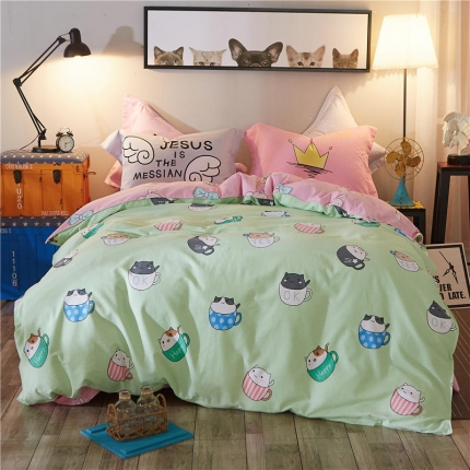 91家纺网 家纺一手货源 找家纺 （总）芃成家纺 活性磨毛混搭四件套