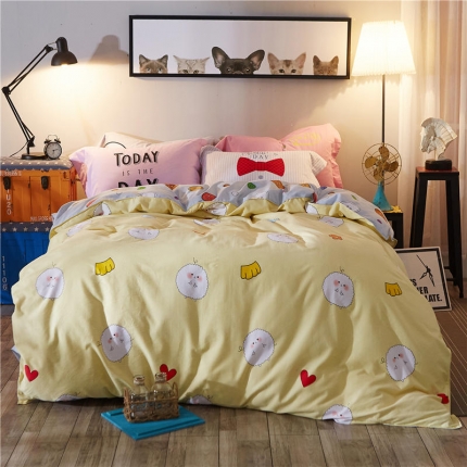 91家纺网 家纺一手货源 找家纺 （总）芃成家纺 活性磨毛混搭四件套