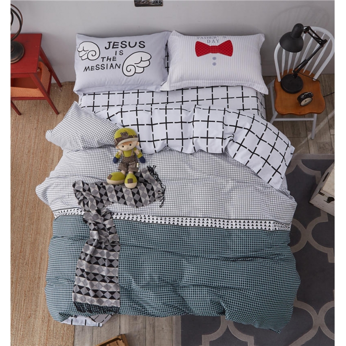 91家纺网 家纺一手货源 找家纺 芃成家纺 活性磨毛混搭四件套布拉格