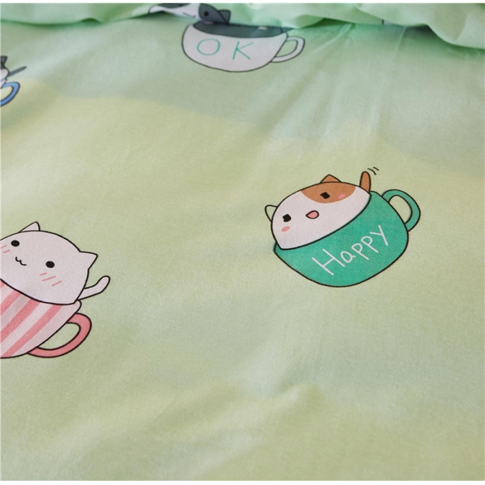 91家纺网 家纺一手货源 找家纺 芃成家纺 活性磨毛混搭四件套宠物杯子