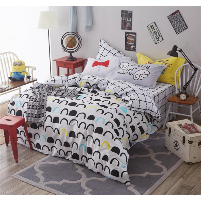 91家纺网 家纺一手货源 找家纺 芃成家纺 活性磨毛混搭四件套欢乐时光