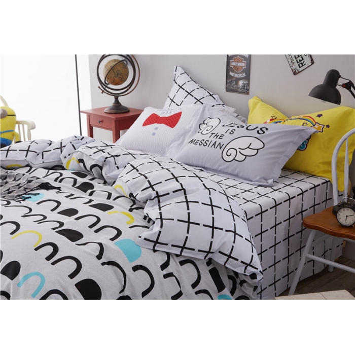 91家纺网 家纺一手货源 找家纺 芃成家纺 活性磨毛混搭四件套欢乐时光