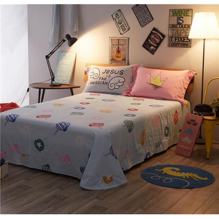 91家纺网 家纺一手货源 找家纺 芃成家纺 活性磨毛混搭四件套简爱