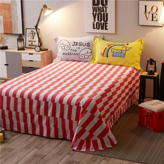 91家纺网 家纺一手货源 找家纺 芃成家纺 活性磨毛混搭四件套猫时尚