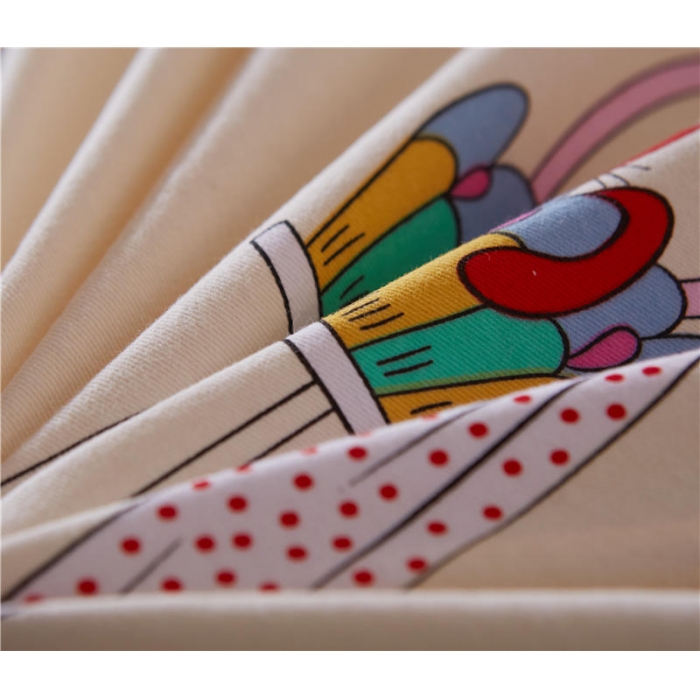 91家纺网 家纺一手货源 找家纺 芃成家纺 活性磨毛混搭四件套猫时尚