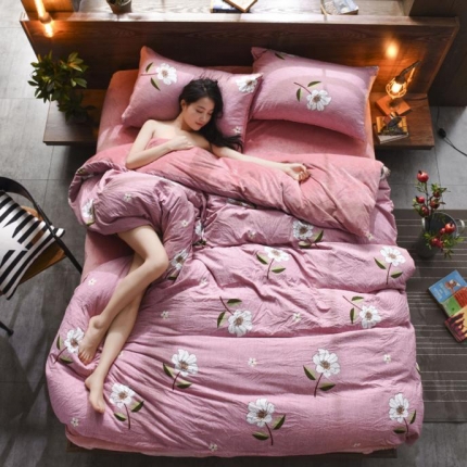 91家纺网 家纺一手货源 找家纺 （总）芃成家纺 水洗磨毛加绒四件套