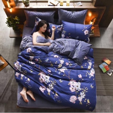 91家纺网 家纺一手货源 找家纺 （总）芃成家纺 水洗磨毛加绒四件套