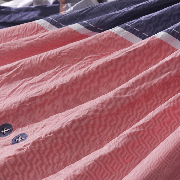 91家纺网 家纺一手货源 找家纺 芃成家纺 磨毛水洗棉四件套 巴黎风情-粉