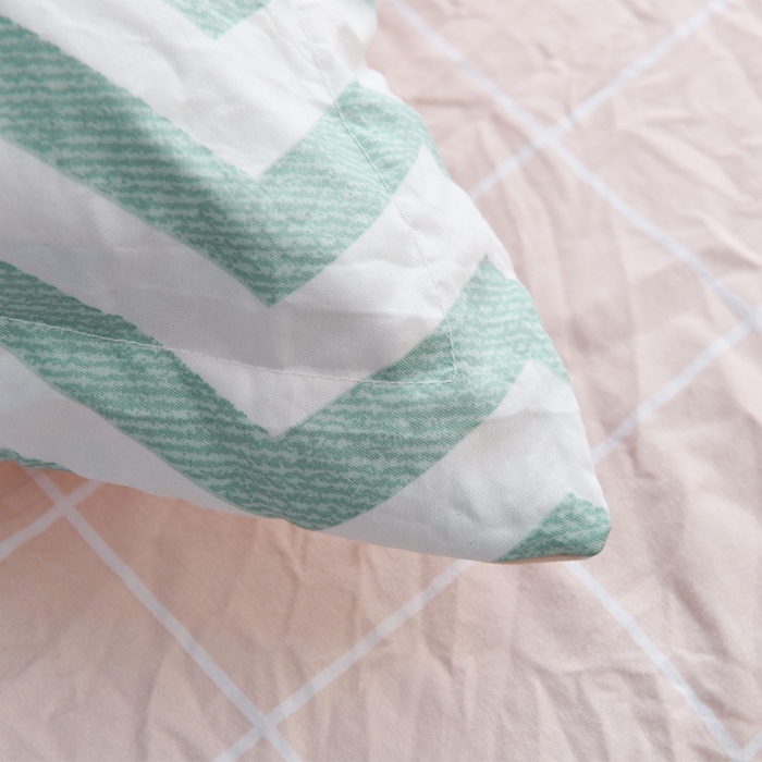 91家纺网 家纺一手货源 找家纺 芃成家纺 磨毛水洗棉四件套 小云朵-兰