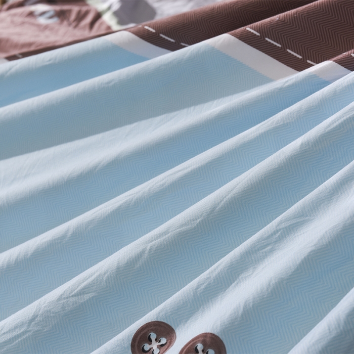 91家纺网 家纺一手货源 找家纺 芃成家纺 磨毛水洗棉四件套 巴黎风情-兰