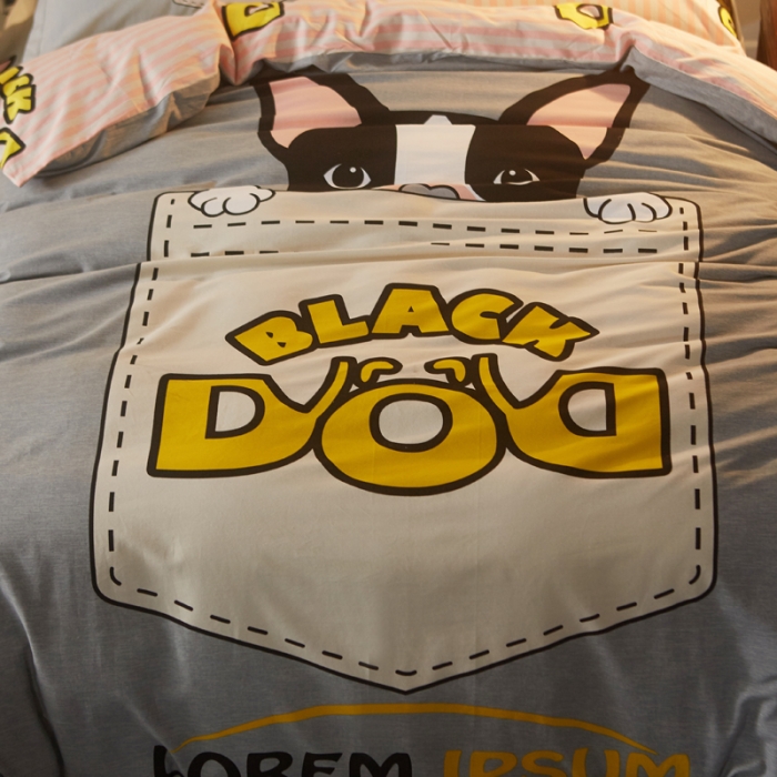 91家纺网 家纺一手货源 找家纺 芃成家纺 2017平网全棉四件套 布洛克