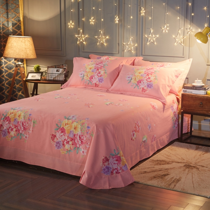 91家纺网 家纺一手货源 找家纺 芃成家纺 2017平网全棉四件套 宠爱