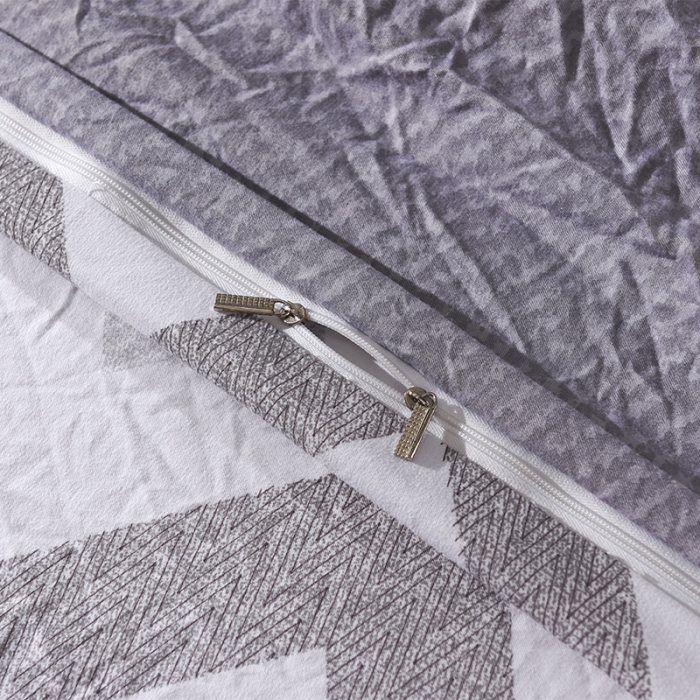 91家纺网 家纺一手货源 找家纺 芃成家纺 磨毛水洗棉四件套 罗马印象-灰