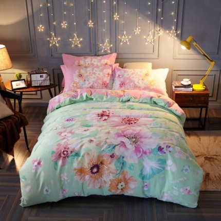 芃成家纺 2017平网全棉四件套 花悦溪