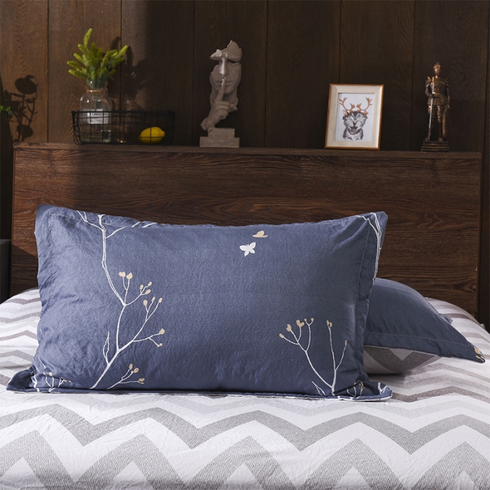 91家纺网 家纺一手货源 找家纺 芃成家纺 磨毛水洗棉四件套 悠然纯美