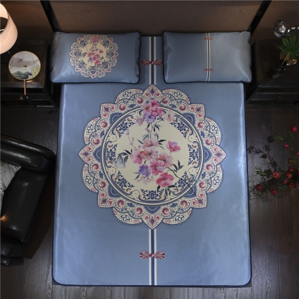  芃成家纺 2020新款冰丝凉席 花间意