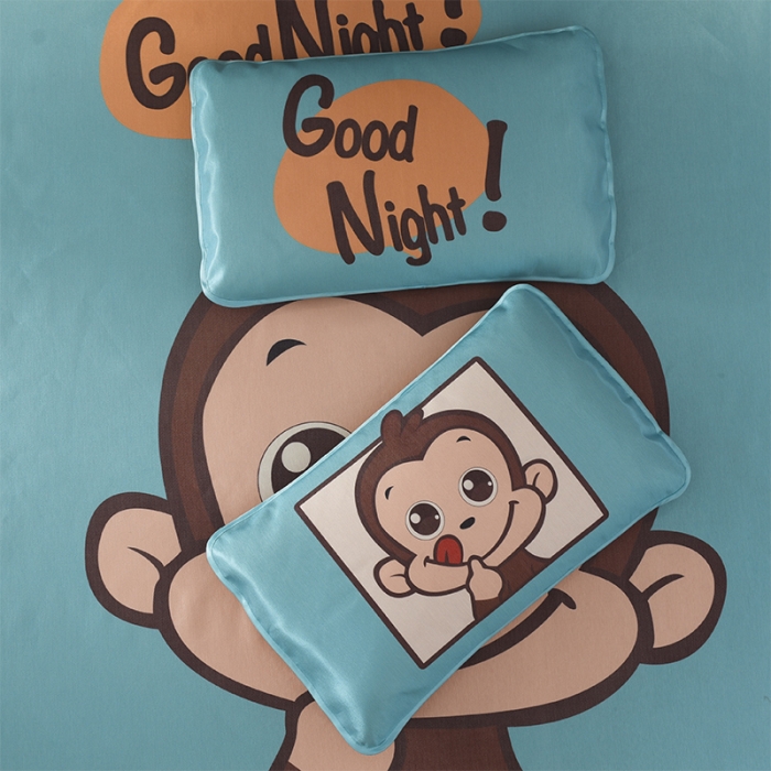 91家纺网 家纺一手货源 找家纺  芃成家纺 2020新款冰丝凉席 欢乐猴