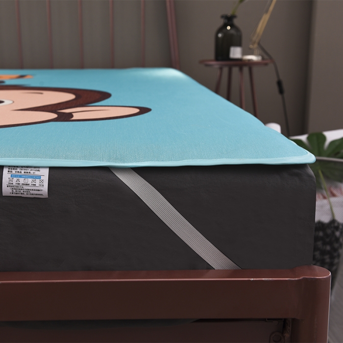 91家纺网 家纺一手货源 找家纺  芃成家纺 2020新款冰丝凉席 欢乐猴