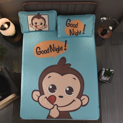  芃成家纺 2020新款冰丝凉席 欢乐猴