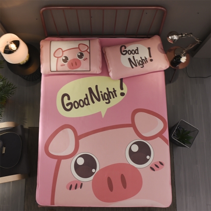  芃成家纺 2020新款冰丝凉席 萌萌猪