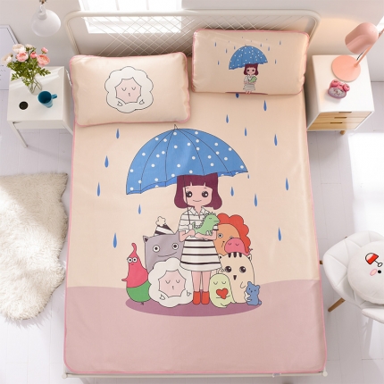  芃成家纺 2020新款冰丝凉席 幸福一家