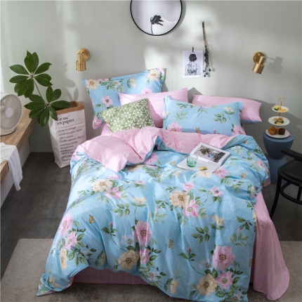 91家纺网 家纺一手货源 找家纺 （总）芃成家纺 2020全棉133X72圆网四件套