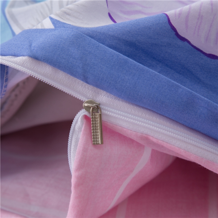 91家纺网 家纺一手货源 找家纺  芃成家纺 2020全棉133X72圆网四件套 火鸟爱恋