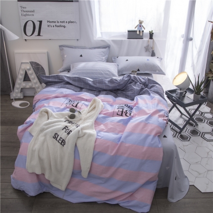 芃成家纺 2020全棉133X72圆网四件套 雅尚