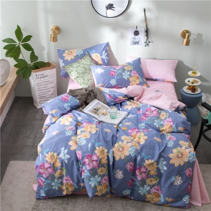 芃成家纺 2020全棉133X72圆网四件套 云中歌