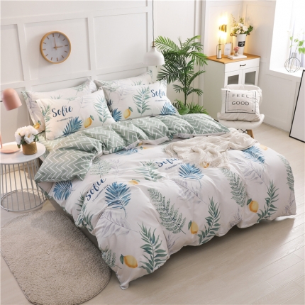 91家纺网 家纺一手货源 找家纺 芃成 2020新款全棉12868四件套 奇彩绽放