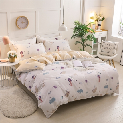 91家纺网 家纺一手货源 找家纺 芃成 2020新款全棉12868四件套 熊出没