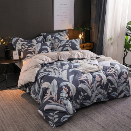 91家纺网 家纺一手货源 找家纺 芃成 2020新款全棉12868四件套 胭脂浮华