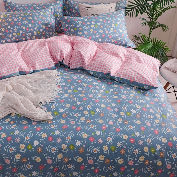 91家纺网 家纺一手货源 找家纺 芃成 2020新款全棉12868四件套 花溪