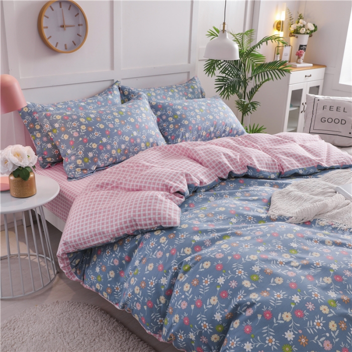 91家纺网 家纺一手货源 找家纺 芃成 2020新款全棉12868四件套 花溪