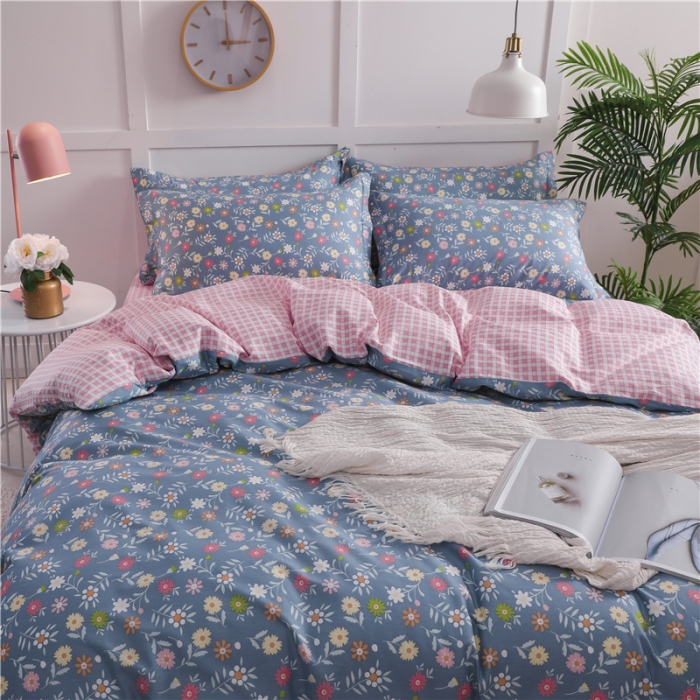 91家纺网 家纺一手货源 找家纺 芃成 2020新款全棉12868四件套 花溪