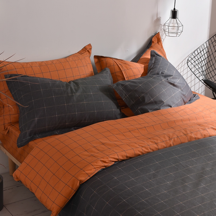 91家纺网 家纺一手货源 找家纺 芃成 2020新款全棉13070四件套 波斯迷情 灰