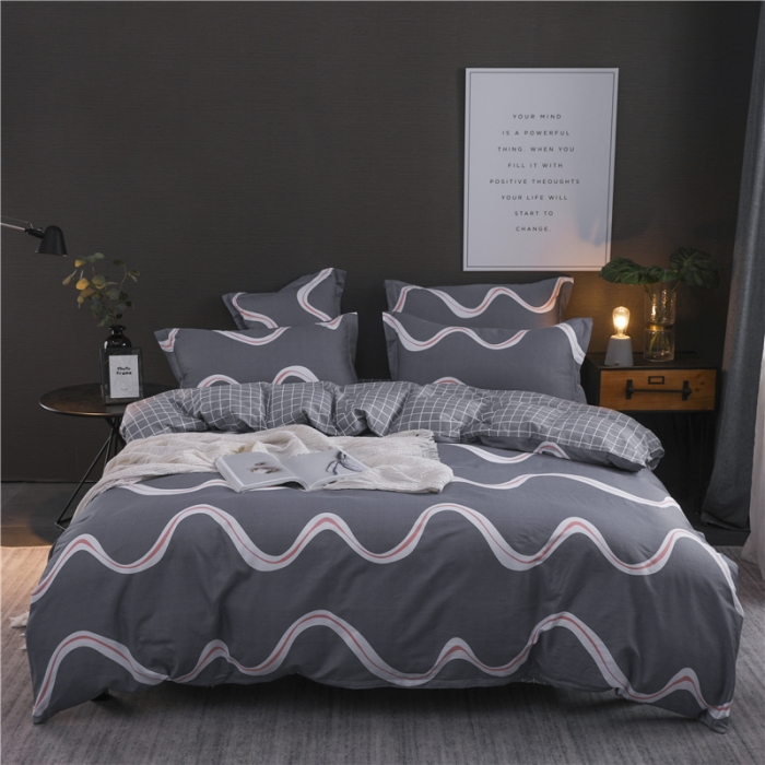 91家纺网 家纺一手货源 找家纺 芃成 2020新款全棉12868四件套 缤纷飞扬