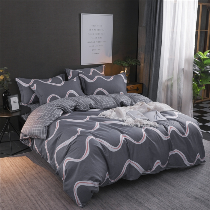 91家纺网 家纺一手货源 找家纺 芃成 2020新款全棉12868四件套 缤纷飞扬